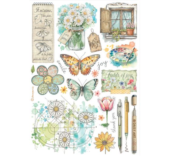 Washi Pad "Daisy Art"
