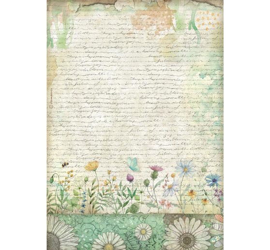 Motif straw silk assortment "Daisy Art", set of 6