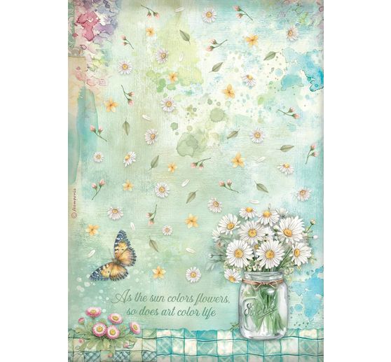 Motif straw silk assortment "Daisy Art", set of 6