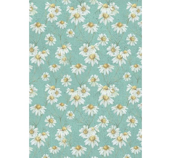 Motif straw silk backgrounds "Daisy Art", set of 8