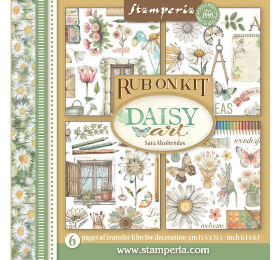 Rub On assortment "Daisy Art"