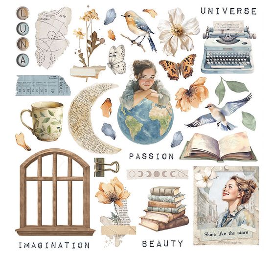 Rub On Sortiment "Secret Diary"