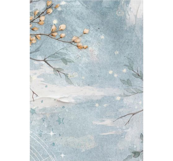 Motiv-Strohseide Backgrounds "Secret Diary", 8er-Set