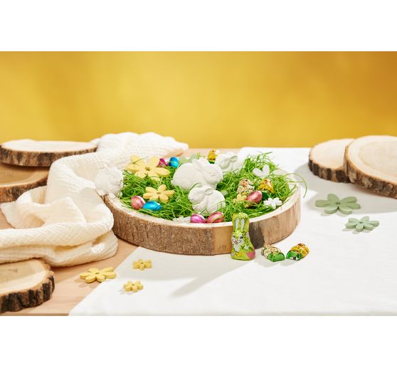 Schwarten Dekoschale, flach, natur