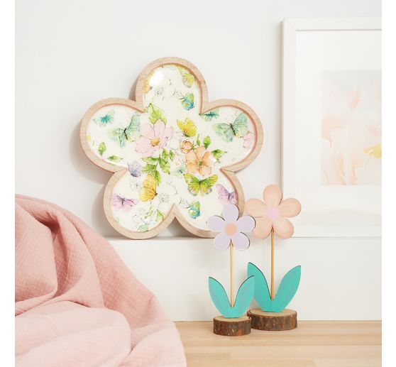 VBS Holz-Blumen "Margerite", 2er-Set