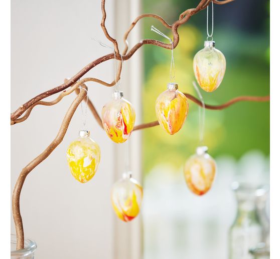 VBS Glas-Eier, 6 St&uuml;ck