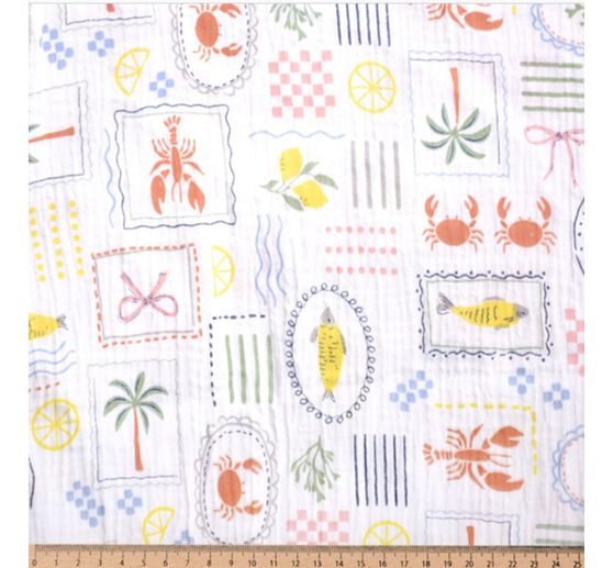 Muslin cotton fabric "Cagliari"