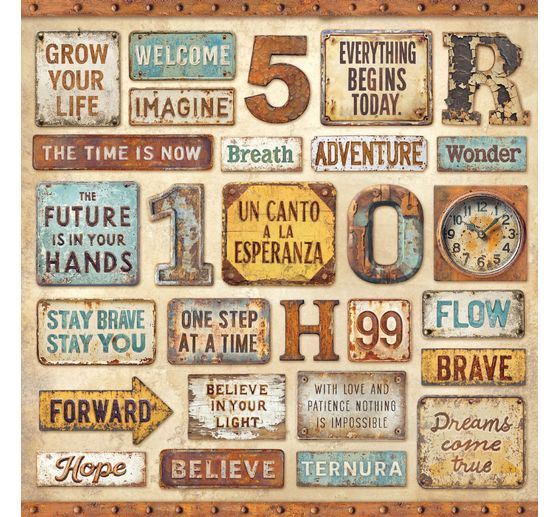 Scrapbook block "A New Beginning"