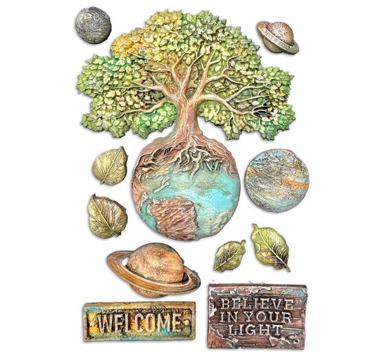 Silikonform A5 "A New Beginning - Planets"