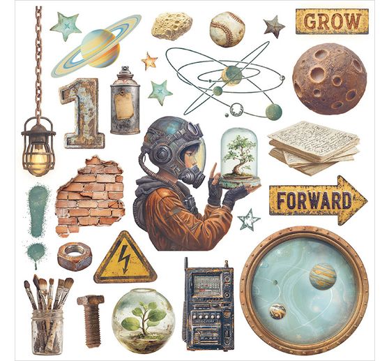 Rub On assortment "A New Beginning"