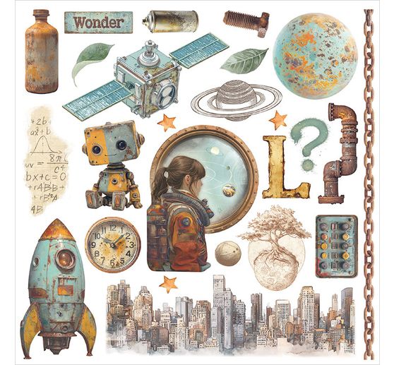 Rub On assortment "A New Beginning"