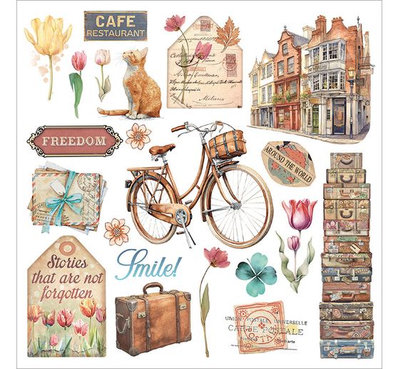 Rub On assortment "Art of Travelling"