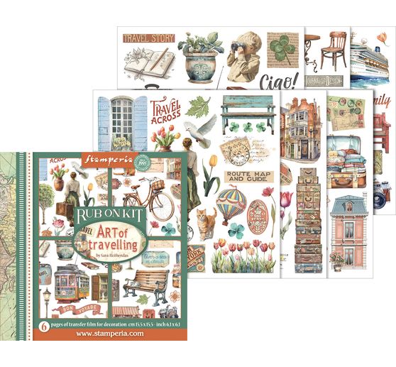 Rub On assortment "Art of Travelling"
