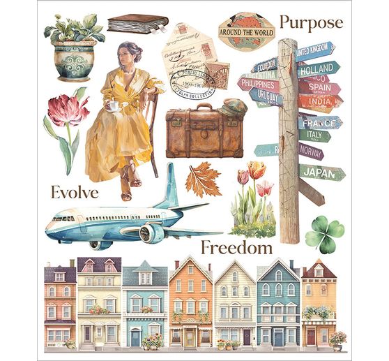 XL Rub On assortment "Art of Travelling"