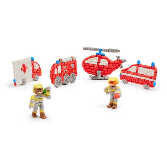 PlayMais Classic card set "Firetruck"