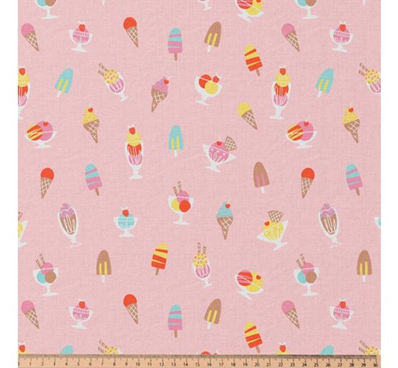 Cotton fabric "Icecream"