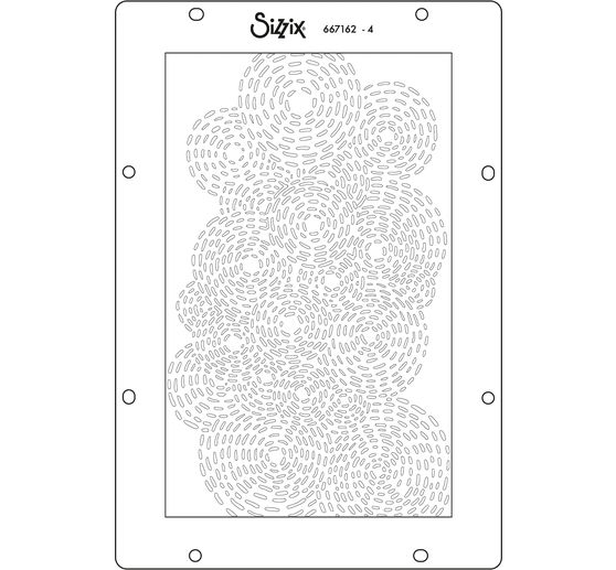 Sizzix Stencil Set "Stitched Florals"