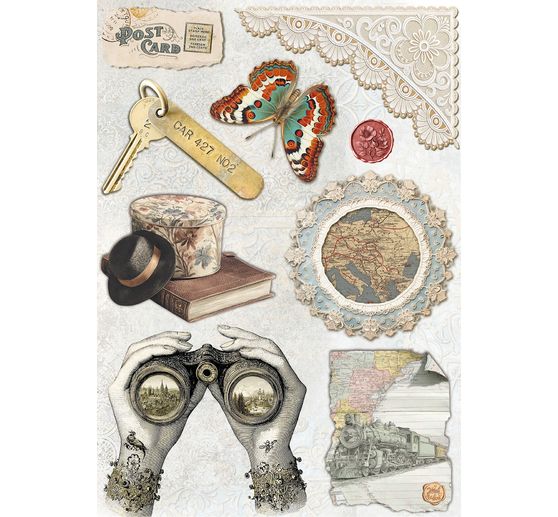 Motif straw silk assortment "Eastern Journey", set of 8