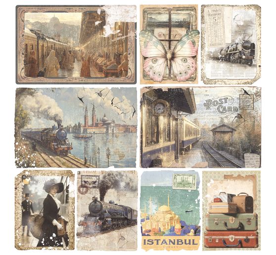 Scrapbook paper "Eastern Journey"