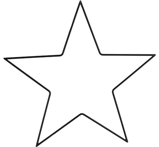 Metallring "Stern", Schwarz