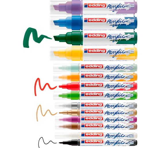 edding Acrylic "Acrylmarker Creative Set", 14er-Set