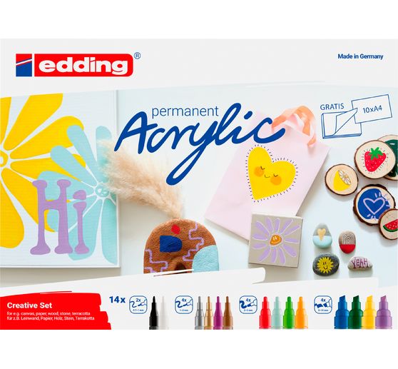 edding Acrylic "Acrylmarker Creative Set", 14er-Set