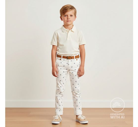 Baumwoll-Stoff Popeline "Anker"