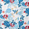 Cotton poplin fabric "Tropical Blue"
