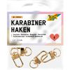 Karabinerhaken, 4 St&uuml;ck Gold