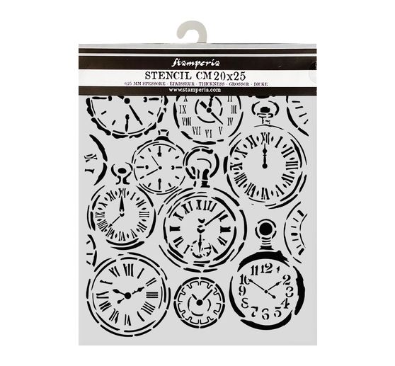 Schablone "Gardens of Time - Clocks"