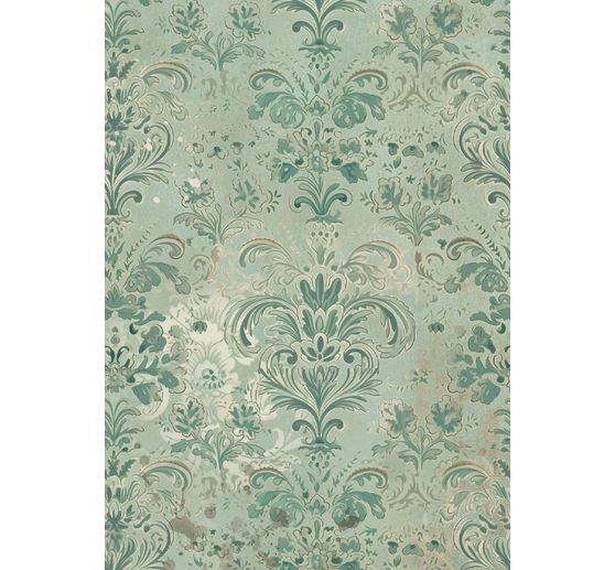 Motiv-Strohseide Backgrounds "Gardens of Time", 8er-Set