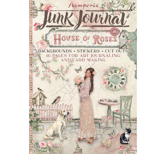 Junk Journal Book "House of Roses"