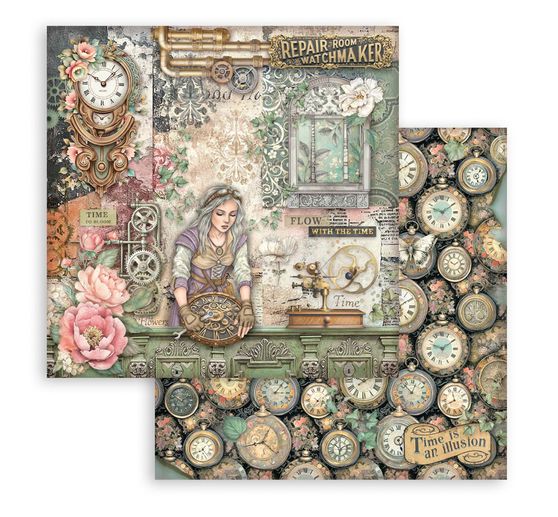 Scrapbook-Block "Gardens of Time"