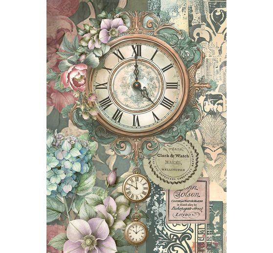 Motiv-Strohseiden Sortiment "Gardens of Time", 8er-Set