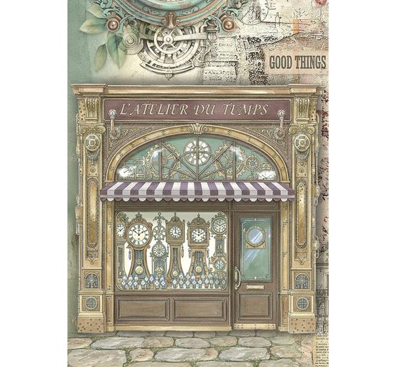 Motiv-Strohseiden Sortiment "Gardens of Time", 8er-Set