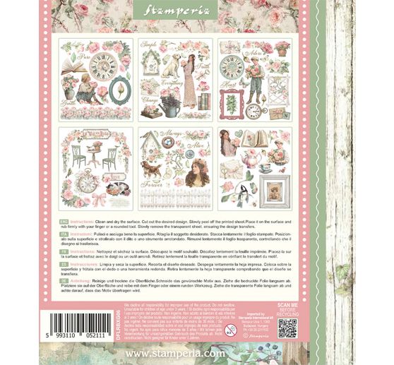 XL Rub On Sortiment "House of Roses"