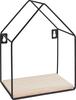 VBS Wandregal "Haus", Metall / Holz