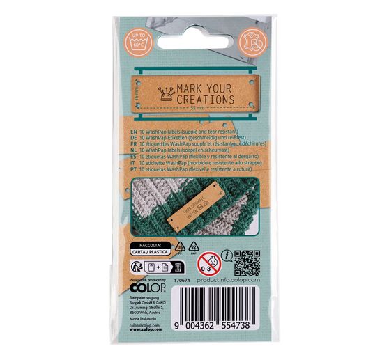 COLOP Craft Labeler Labels, Washpaper