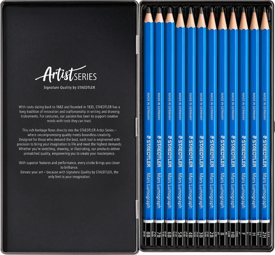 Staedtler Bleistifte Mars Lumograph, 12 St.