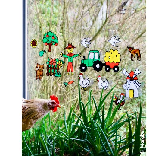 KiDS Window Color "Bauernhof", 6 x 25 ml