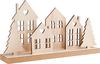 VBS Holz-Steckmotiv "Dorf mit Tannen"