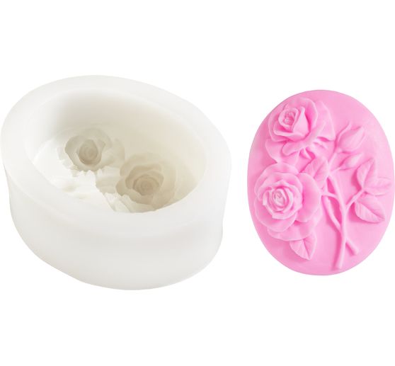 VBS Silikon-Seifengie&szlig;form "Two Roses"
