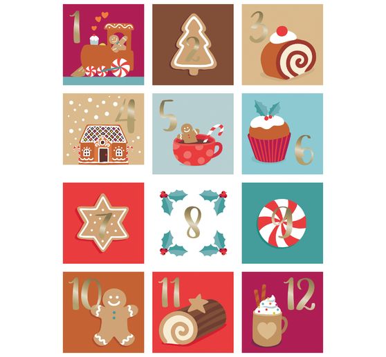 Sticker Adventszahlen "Christmas Bakery"