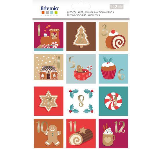 Sticker Adventszahlen "Christmas Bakery"
