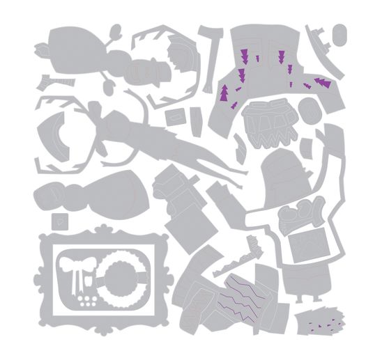 Sizzix Thinlits Punching template "Papercut Christmas by Tim Holtz"