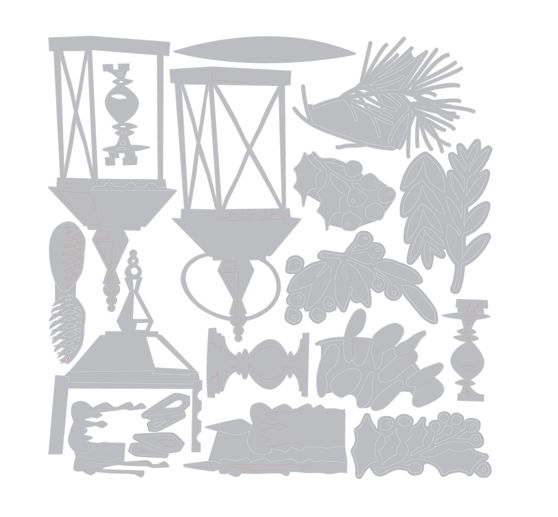 Sizzix Thinlits Punching template "Winter Candlelight by Tim Holtz"