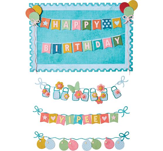 Sizzix Thinlits Stanzschablone "All about Banners"