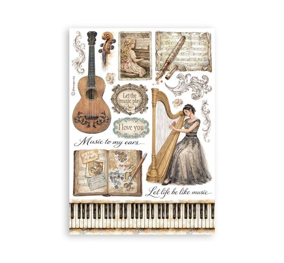 Stamperia Washi Pad "Symphony"