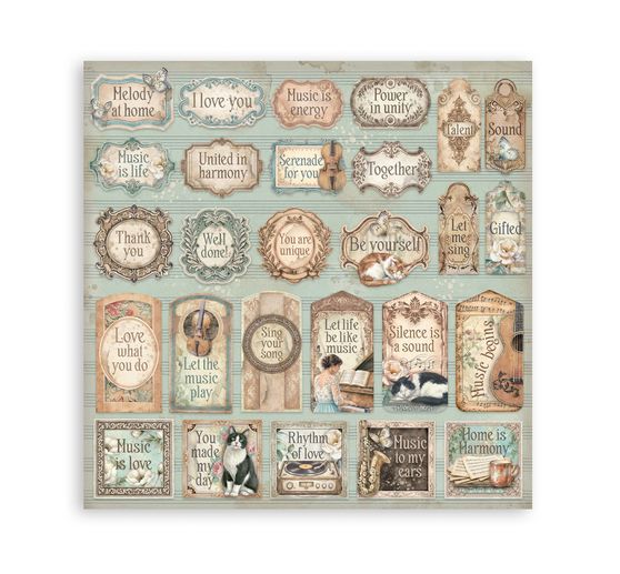 Stamperia Scrapbook-Block "Symphony"