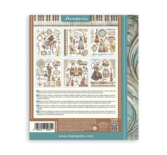 Stamperia XL Rub On Sortiment "Symphony"